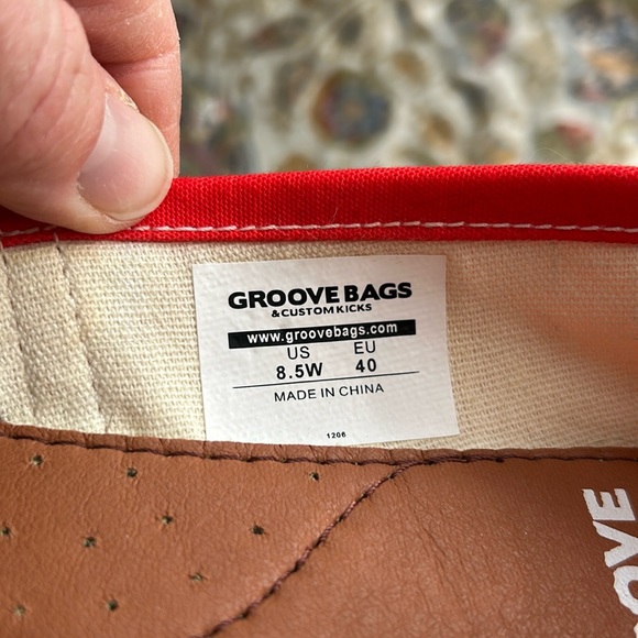 Groove Bags SANTA SUIT CHRISTMAS CASUAL‎ SHOES HO HO HO Holiday Red/White 8.5W - Picture 13 of 13